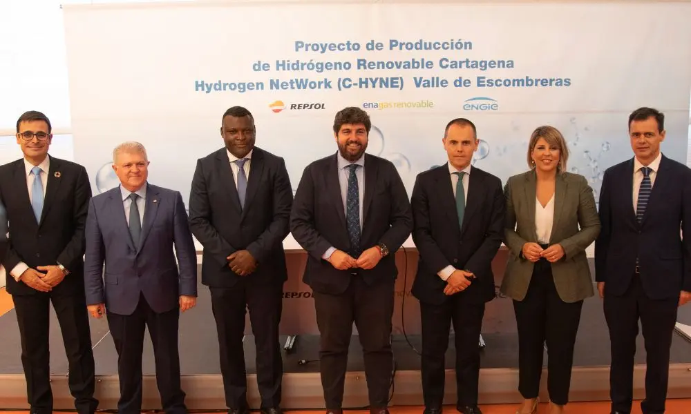 Repsol lidera el consorcio de la primera planta de hidr&oacute;geno renovable de la Regi&oacute;n de Murcia