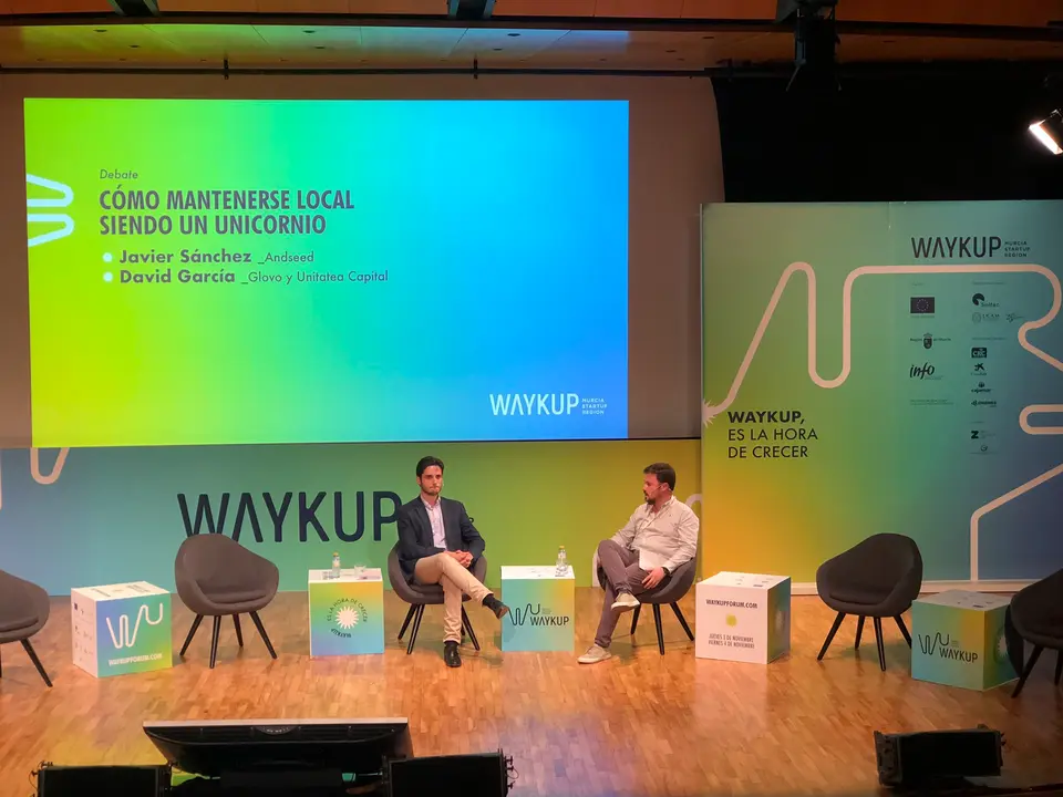 David Garc&iacute;a, de Glovo, dialoga con Javier S&aacute;nchez Guerrero (Andseed)