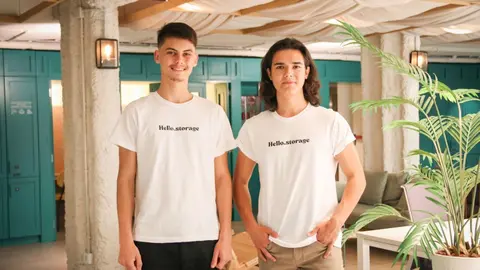 Alexander Baikalov, CTO de Hello y  &Aacute;lvaro Pintado Santaularia, CEO de Hello