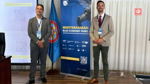 El director general de Litoral y Puertos, Agust&iacute;n Osete, en la Conferencia de Econom&iacute;a Azul del proyecto europeo Med-Hubs