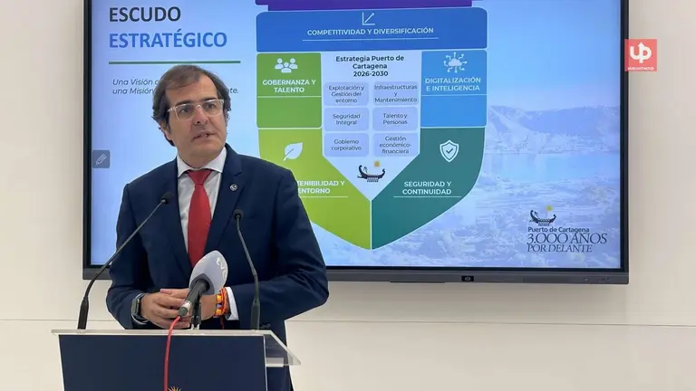 La APC presenta su hoja de ruta 2026-2030: 320 M&euro; para convertir el Puerto de Cartagena en hub del Mediterr&aacute;neo.