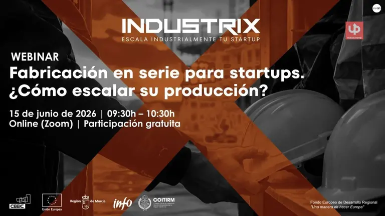 El CEEIC organiza una sesi&oacute;n online sobre industrializaci&oacute;n de startups en la Regi&oacute;n de Murcia.