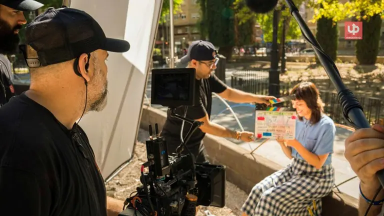 Imagen del rodaje de '&Uacute;ltima generaci&oacute;n', de la productora Filamento Audiovisual y dirigido por Silvia Conesa, que ha contado con el apoyo econ&oacute;mico del ICA.