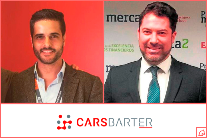 A la izquierda, Álvaro Sedano, nuevo CEO de Carsbarter; a la derecha, Juan Andrés Romero, fundador de la app