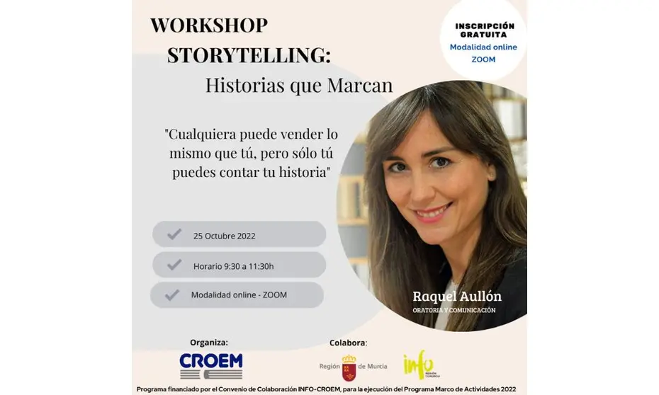 Curso de storytelling con Raquel Aullón