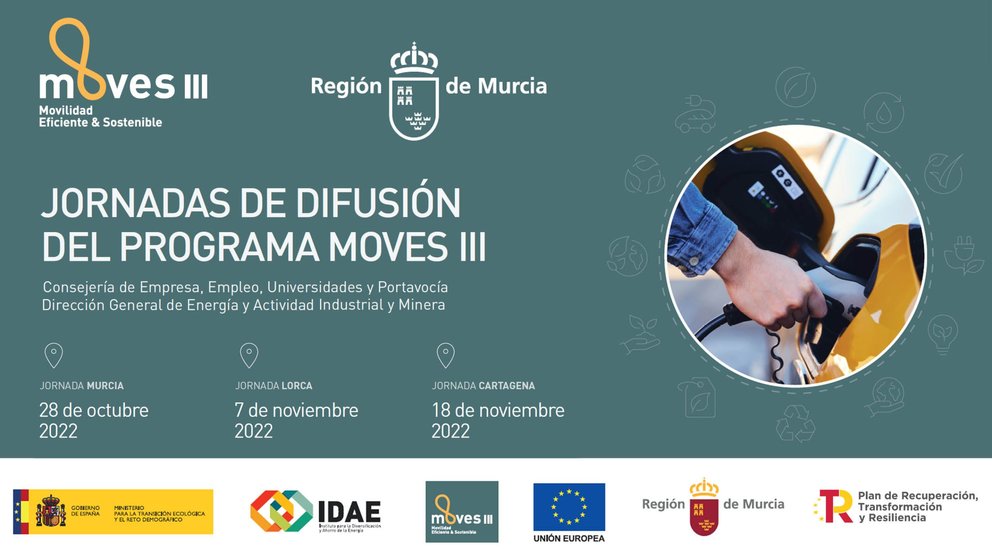 Jornadas de difusión del plan Moves III en Murcia, Lorca y Cartagena