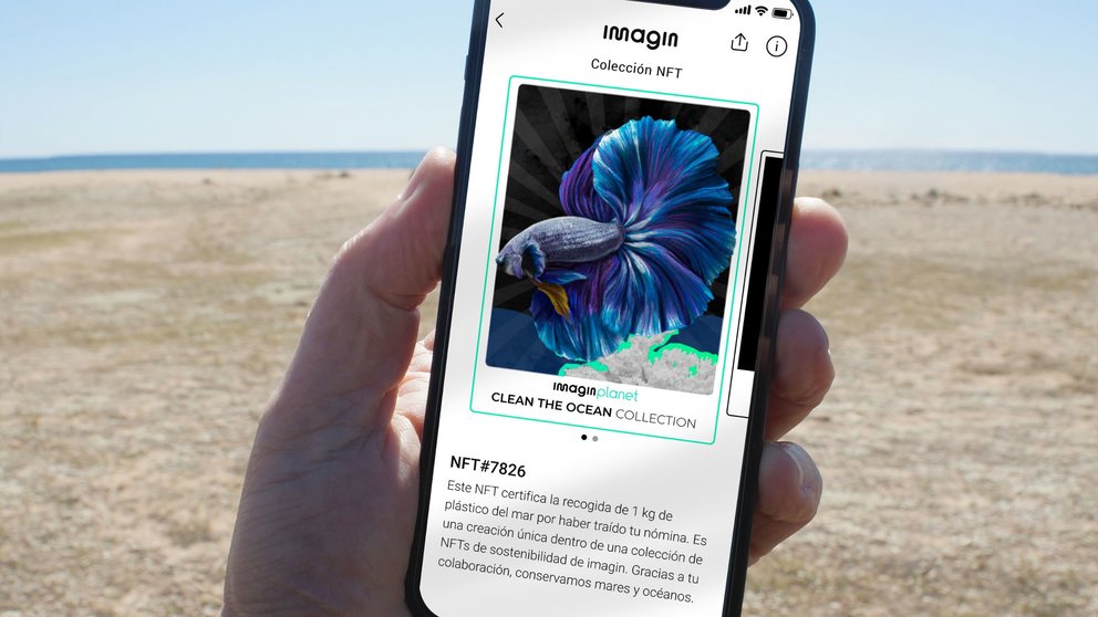 Imagin lanza una colección de NFT vinculada al reto de recogida de plásticos del mar para clientes que domicilien su nómina