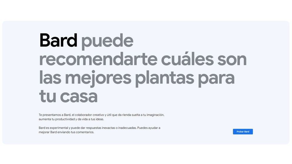 Google Bard ya está disponible en España