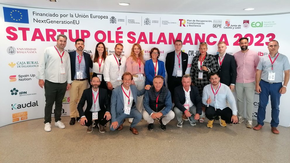 Representantes de las 'startups' de la Región presentes en el foro celebrado en Salamanca.