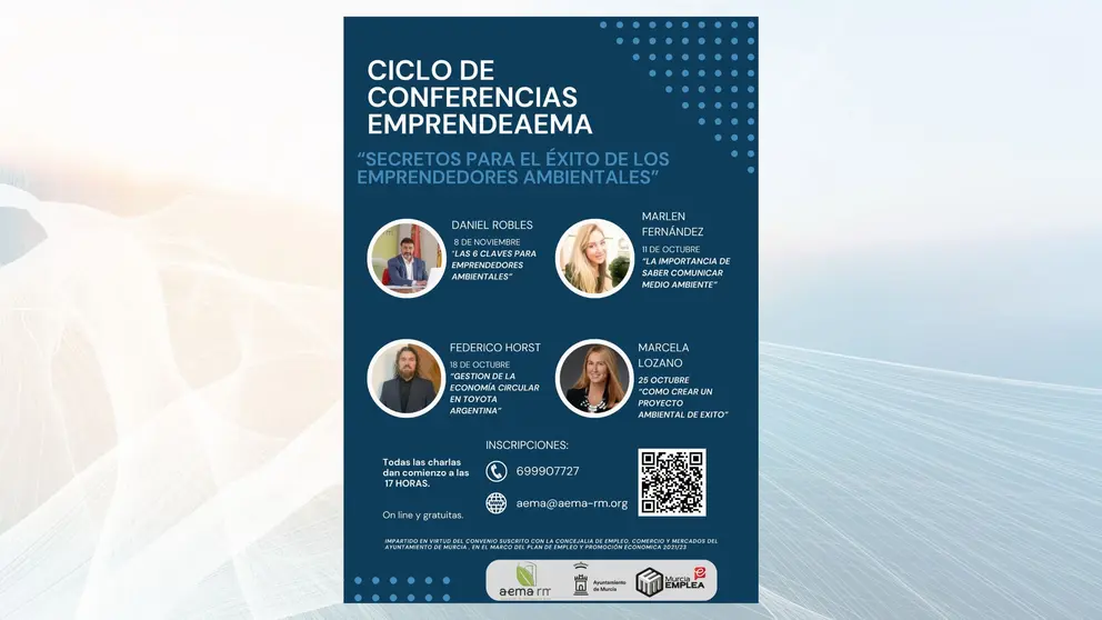 Cartel anunciador de las conferencias