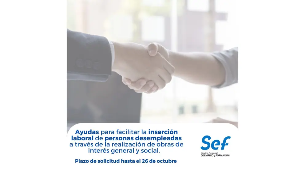 Convocatoria de ayudas del SEF.