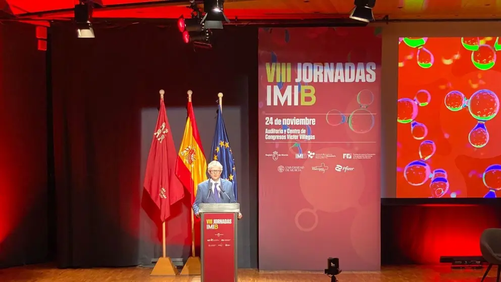 El consejero de Salud, Juan José Pedreño, inauguró la VIII Jornada Científica del Instituto Murciano de Investigación Biosanitaria 'Pascual Parrilla' (IMIB)