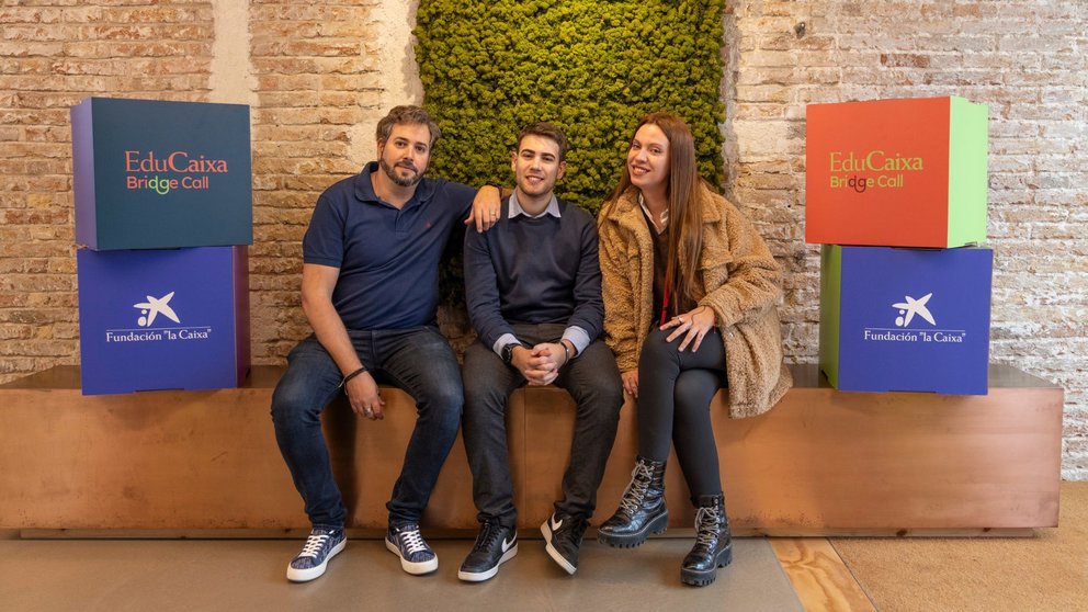 Constantino Abenza, Martín de Valmaseda y Blanca García, fundadores de la startup murciana Dogma