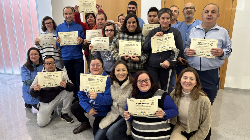 Un nuevo horizonte laboral para 34 personas con discapacidad de Totana y Jumilla