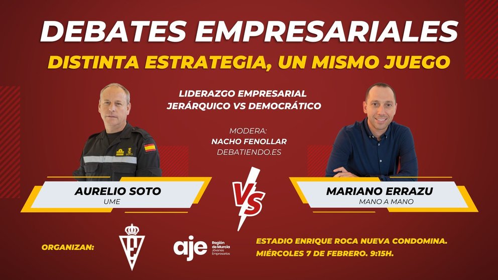 Jornada de debate organizado por AJE y Real Murcia