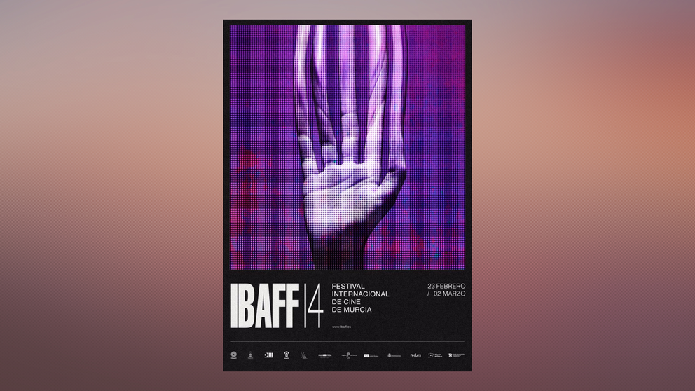 El artista visual Gómez Selva firma el cartel de la 14ª edición del Festival Internacional de Cine de Murcia (IBAFF)