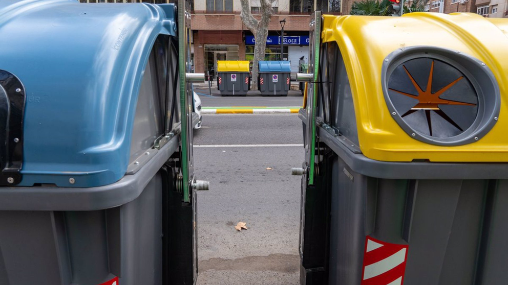 Contenedores de reciclaje