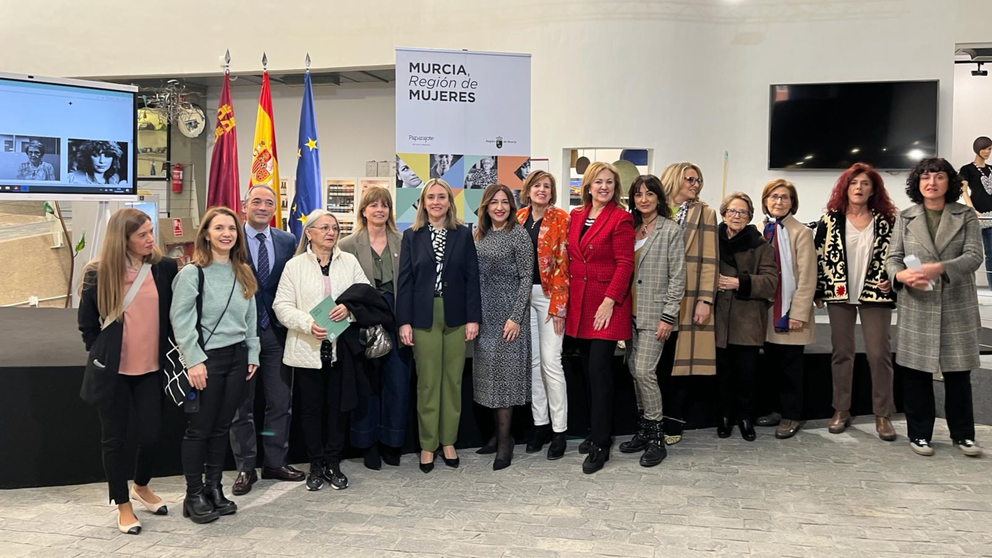 La consejera de Política Social, Familias e Igualdad, Conchita Ruiz, durante la presentación del proyecto 'Murcia, región de mujeres'