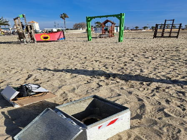 Uno de los 19 piez&oacute;metros que conforman la red de la Comunidad Aut&oacute;noma en el Mar Menor