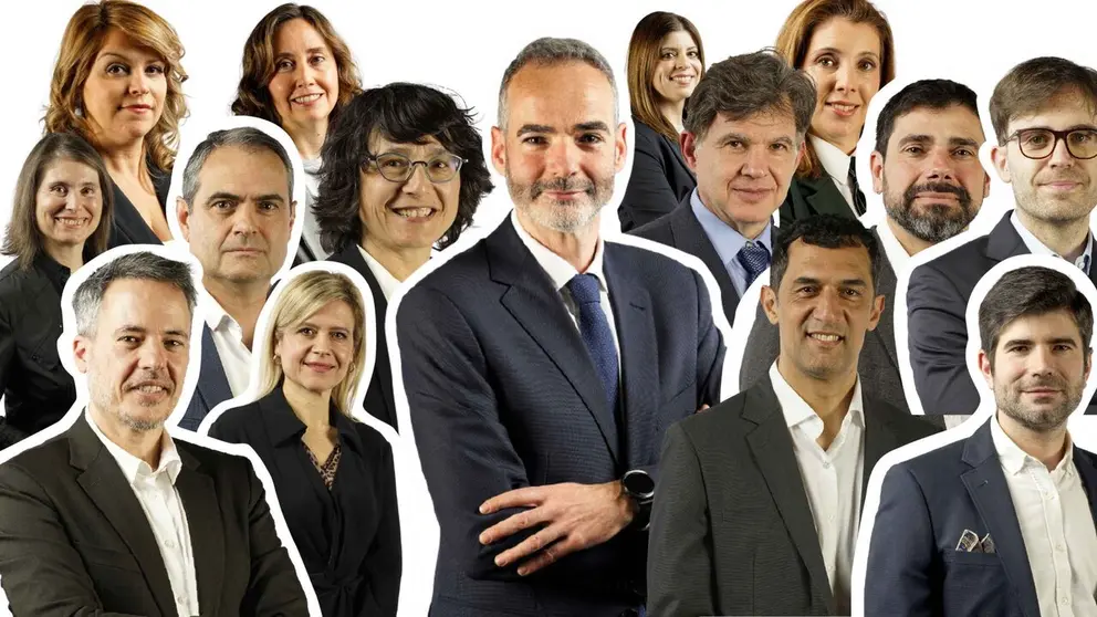 El nuevo rector de la UMU, Samuel Baixauli, junto a los miembros que conformar&aacute;n su equipo