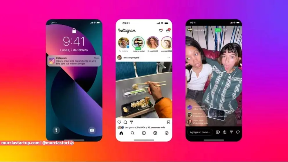 Interfaz de un directo con Mejores amigos-