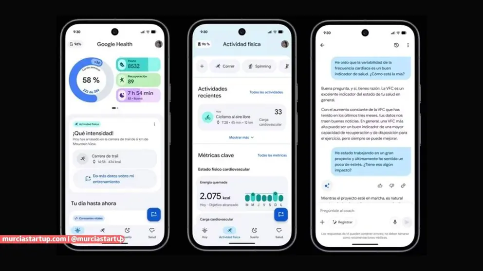 Aplicaci&oacute;n Google Health
