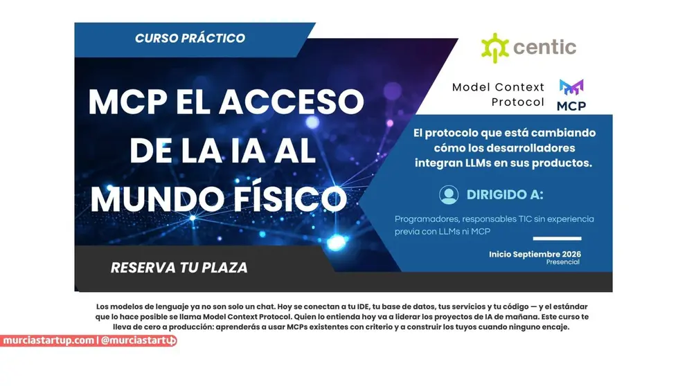 Curso pr&aacute;ctico: MCP el acceso de la IA al mundo f&iacute;sico.