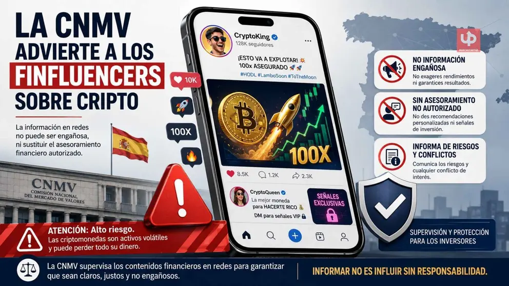 La CNMV proh&iacute;be difundir cripto falsa y veta el asesoramiento sin autorizaci&oacute;n