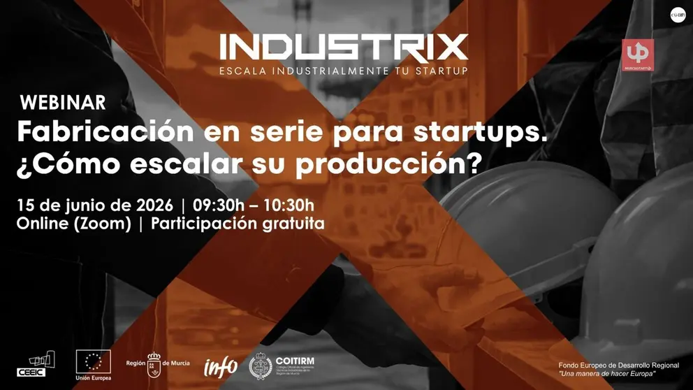 El CEEIC organiza una sesi&oacute;n online sobre industrializaci&oacute;n de startups en la Regi&oacute;n de Murcia.