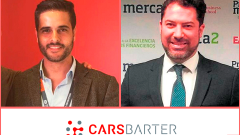 A la izquierda, &Aacute;lvaro Sedano, nuevo CEO de Carsbarter; a la derecha, Juan Andr&eacute;s Romero, fundador de la app