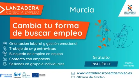 Cartel de la Lanzadera Conecta Empleo de Murcia
