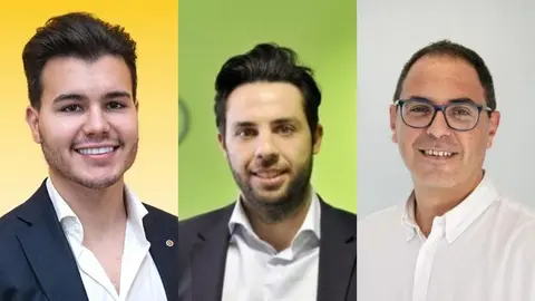De izq., a der., Roberto Lifante, Rodrigo Rodr&iacute;guez y Ra&uacute;l G. Serapio