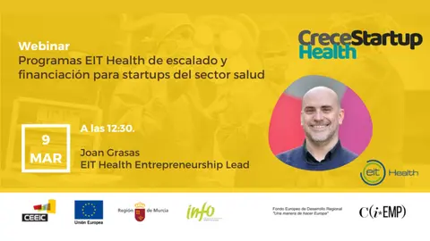 Programas EIT Health de escalado y financiaci&oacute;n para startups del sector salud
