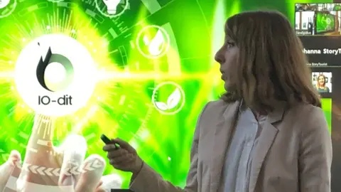 Mar&iacute;a Mart&iacute;nez, en una presentaci&oacute;n de su proyecto Agrodit
