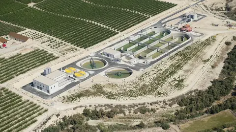 Una imagen de la Estaci&oacute;n Depuradora de Alguazas.