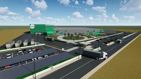 Maqueta de la nueva sede de Eversia en Lorqu&iacute;