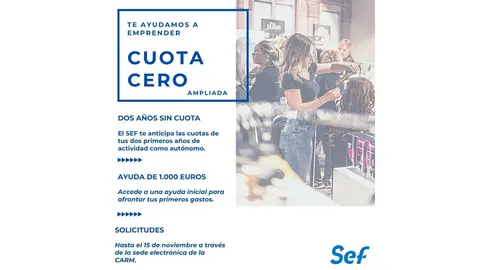 Hasta el 15 de septiembre es posible solicitar la 'Cuota cero' del SEF para aut&oacute;nomos.