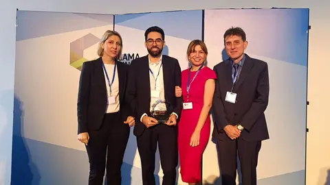 La vicecanciller de Espa&ntilde;a en Manchester, Mar&iacute;a del Carmen Garc&iacute;a; Miguel Giron&eacute;s, Brand Manager de ElPozo Alimentaci&oacute;n; la dise&ntilde;adora Monserrat Moreno y el canciller del Consulado General de Espa&ntilde;a del Ministerio de Asuntos Exteriores, Juan P. Hernando