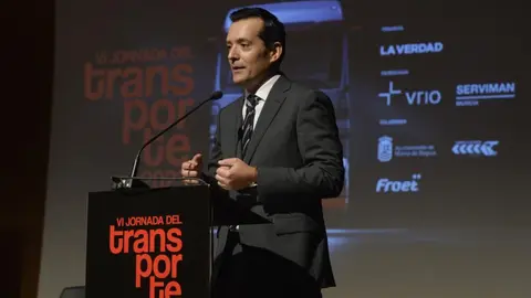 Jos&eacute; Manuel Pancorbo, en la VI Jornada del Transporte celebrada en Molina de Segura.