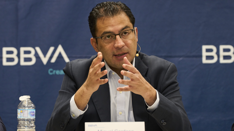 Miguel Cardoso, en la presentaci&oacute;n de 'Situaci&oacute;n Murcia' de BBVA