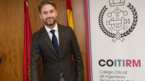 El nuevo decano del Colegio de Ingenieros T&eacute;cnicos Industriales (COITIRM), Miguel &Aacute;ngel Sola