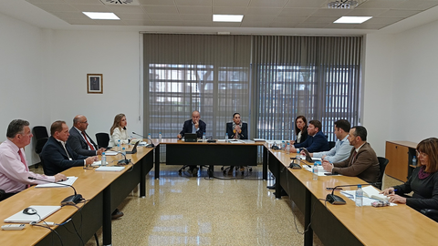 La consejera Sara Rubira en la reuni&oacute;n de la Comisi&oacute;n de Seguimiento de los Programas de Actuaci&oacute;n de Zonas Vulnerables