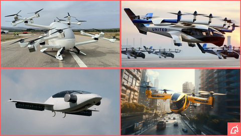 Modelos de aerotaxi que ya est&aacute;n listos para salir al mercado