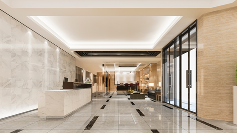 Recepci&oacute;n de un hotel