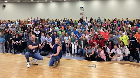 Participantes en las jornadas del profesorado sobre el programa educativo &lsquo;Escuelas Activas&rsquo;.