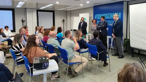 Imagen de archivo del encuentro &lsquo;CROEM CaixaBank Dualiza y Direcci&oacute;n Humana: la Nueva FP para empresas&rsquo;.