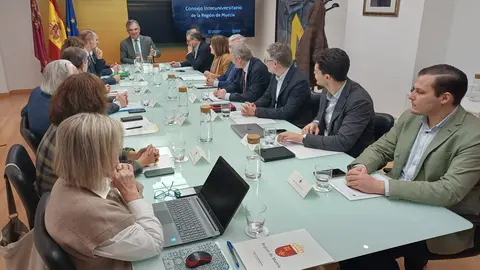 El consejero de Medio Ambiente, Universidades, Investigaci&oacute;n y Mar Menor, Juan Mar&iacute;a V&aacute;zquez, preside el Consejo Interuniversitario de la Regi&oacute;n de Murcia.