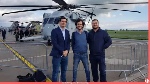 De izq. a der., el cartagenero Mario Ingl&eacute;s, Nico Hornillos y el tambi&eacute;n cartagenero Paco Ingl&eacute;s, fundadores de Obuu