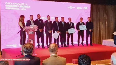 El consejero de Medio Ambiente, Universidades, Investigaci&oacute;n y Mar Menor, Juan Mar&iacute;a V&aacute;zquez, durante la celebraci&oacute;n del acto que conmemor&oacute; la constituci&oacute;n del Coitirm hace 70 a&ntilde;os