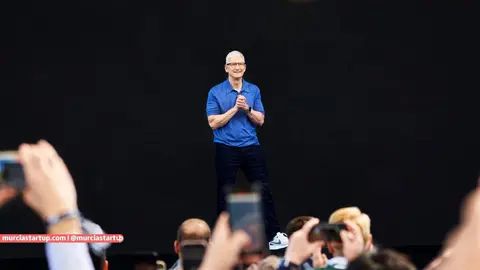 Tim Cook, en un evento de Apple en 2024